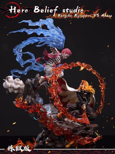 In Stock Hero Belief Studios Demon Slayer Rengoku Vs Akaza あかざ Resin Statue
