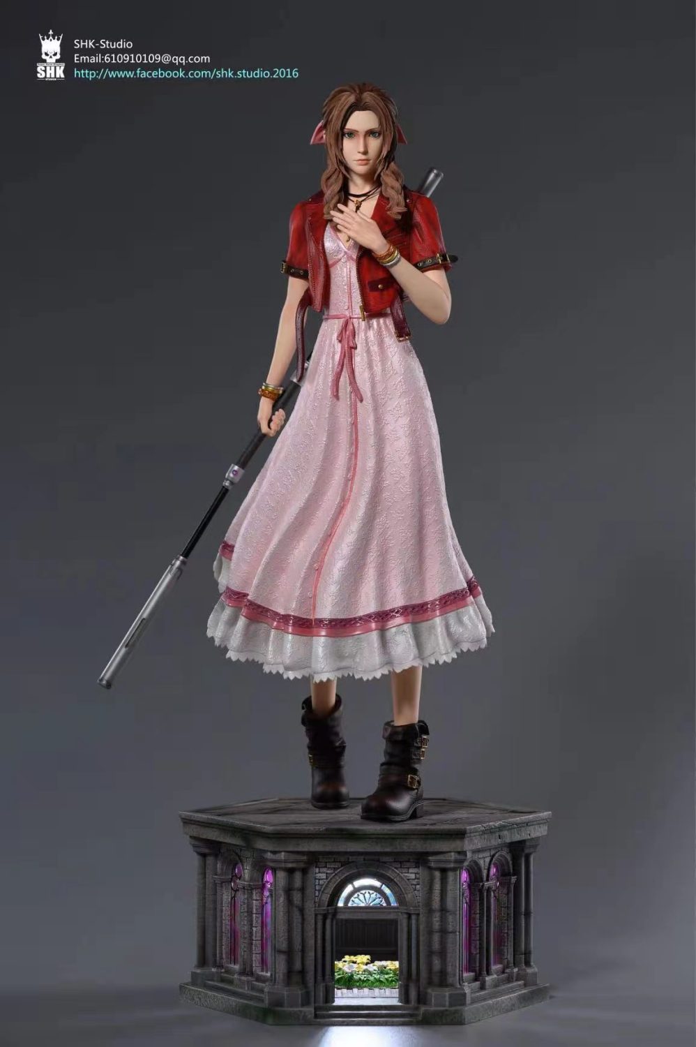 【In Stock】SHK Studio Final Fantasy VII FF7 Aerith Resin Statue エアリス=ゲインズブール