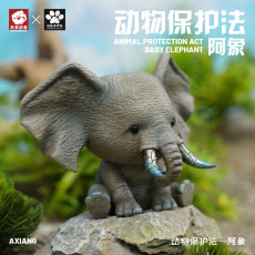 【In Stock】JacksMake Animal Protection Law Series the Baby elephant Resin Statue