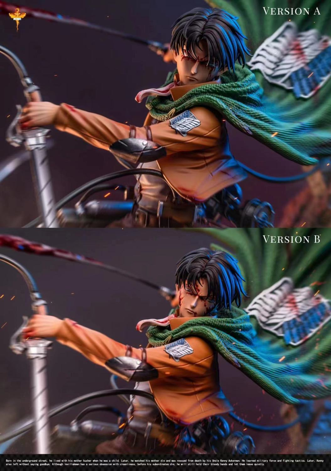 levi ackerman beast titan statue