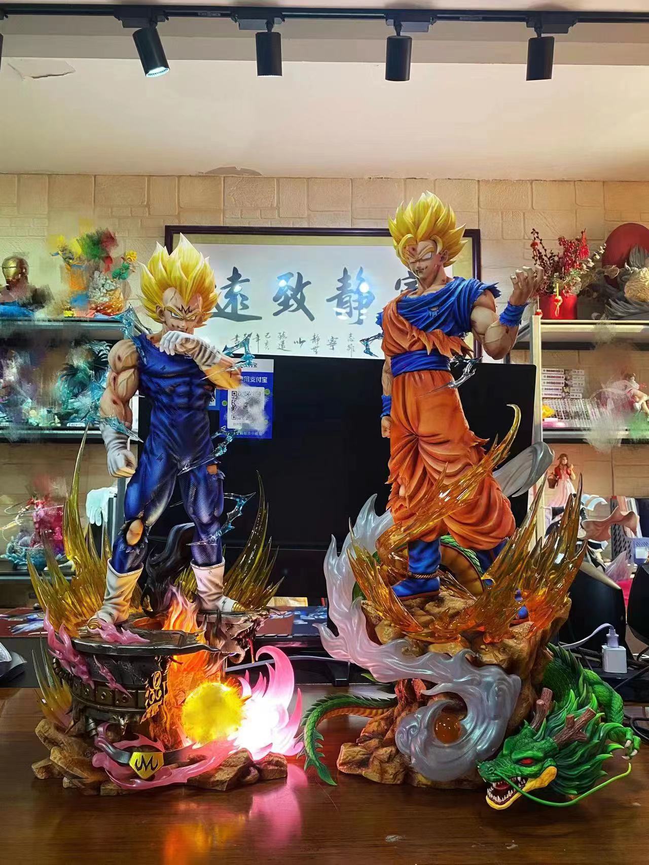 Dragon Ball Z: SS2 Goku Vs Majin Vegeta Statue - Spec Fiction Shop