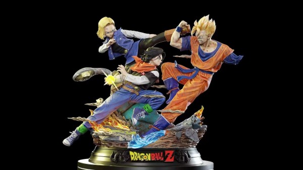 【Pre order】KD Collectibles Dragon Ball Z Android 17 18  VS Future Gohan 1/4 Scale Resin Statue Deposit