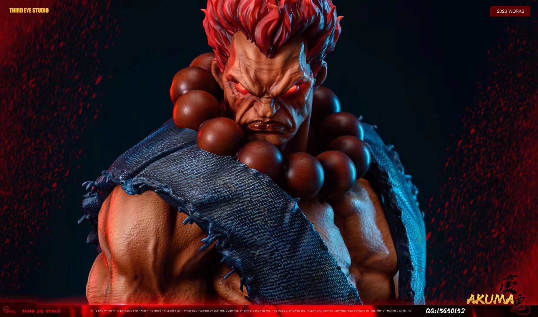 Akuma Gouki Resin Figure Model Garage kit Street Fighter Zero Alpha 3  Capcom Wonder festival